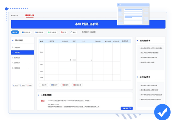 機關內(nèi)部一張表